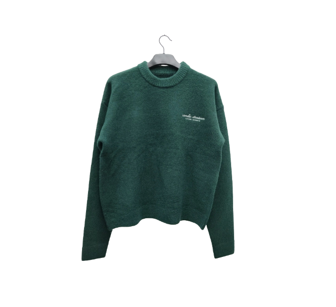 Jacquard Sweater Dark Green
